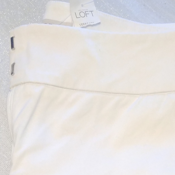 Ann Taylor Loft Capri White NWT - Picture 3 of 6